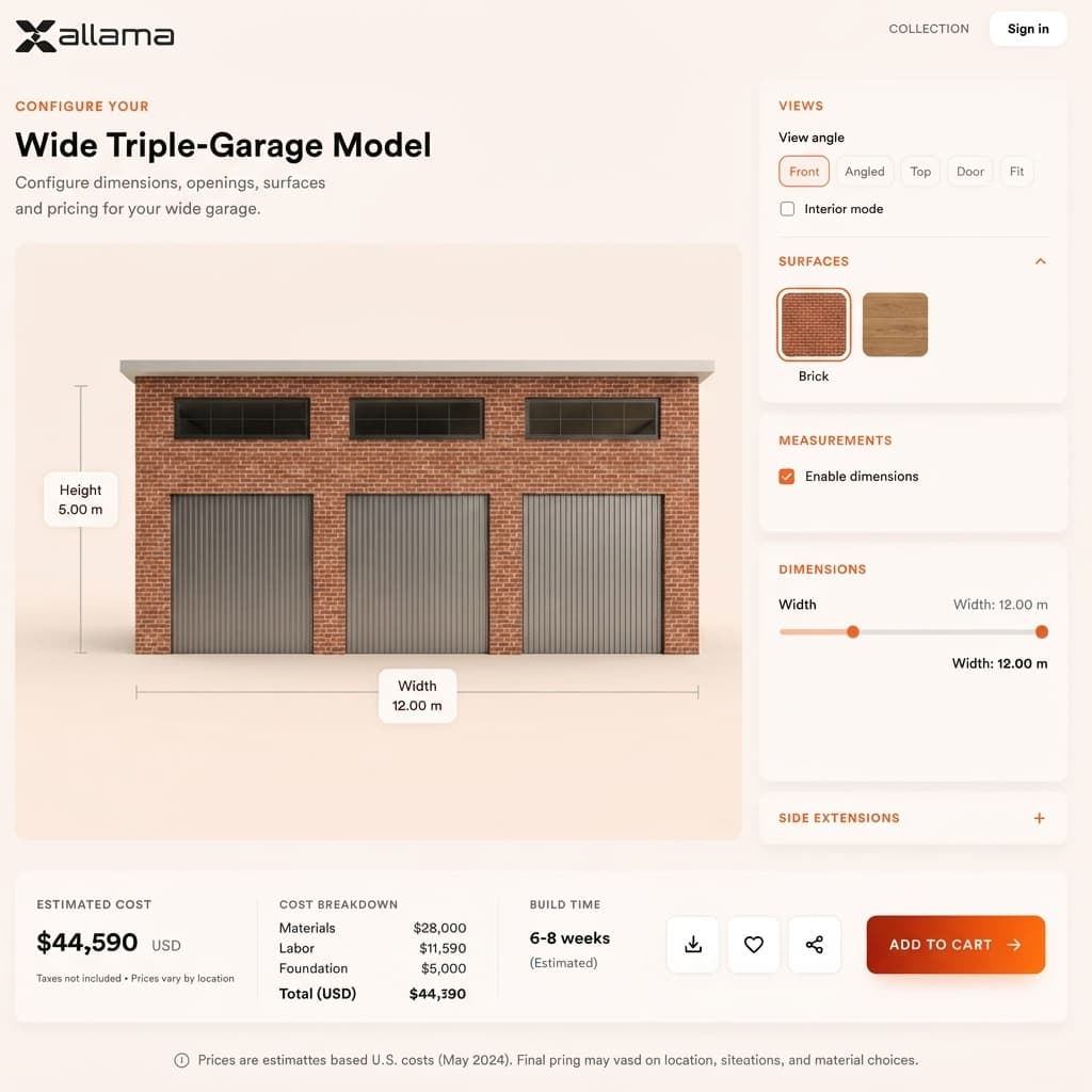 Detail of a custom garage door panel material