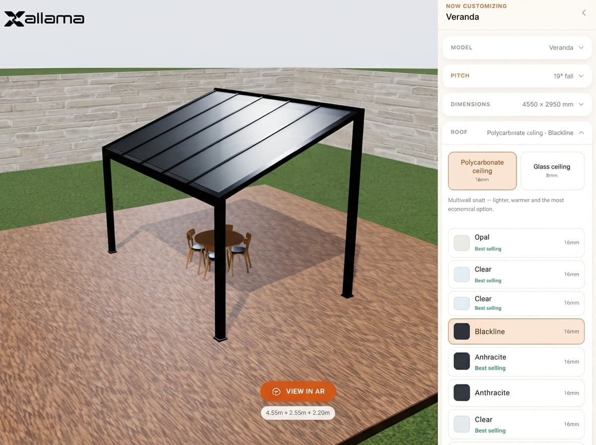 Anchor the design to the real house — AR on-site preview
